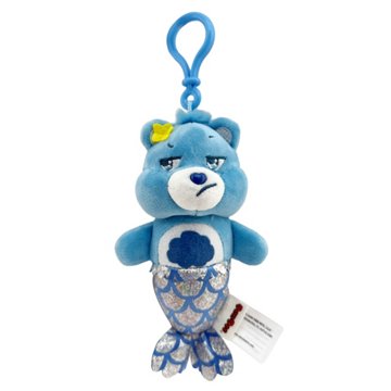 Care Bears Grumpy Bear Mermaid Backpack Clip, 6"
