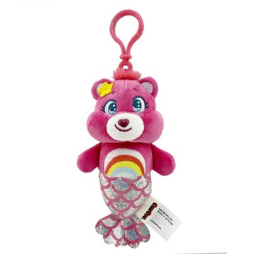 Care Bears Cheer Bear Mermaid Backpack Clip, 6"