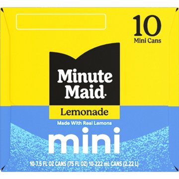 Minute Maid Lemonade Fridge Pack 10 pk Mini Cans