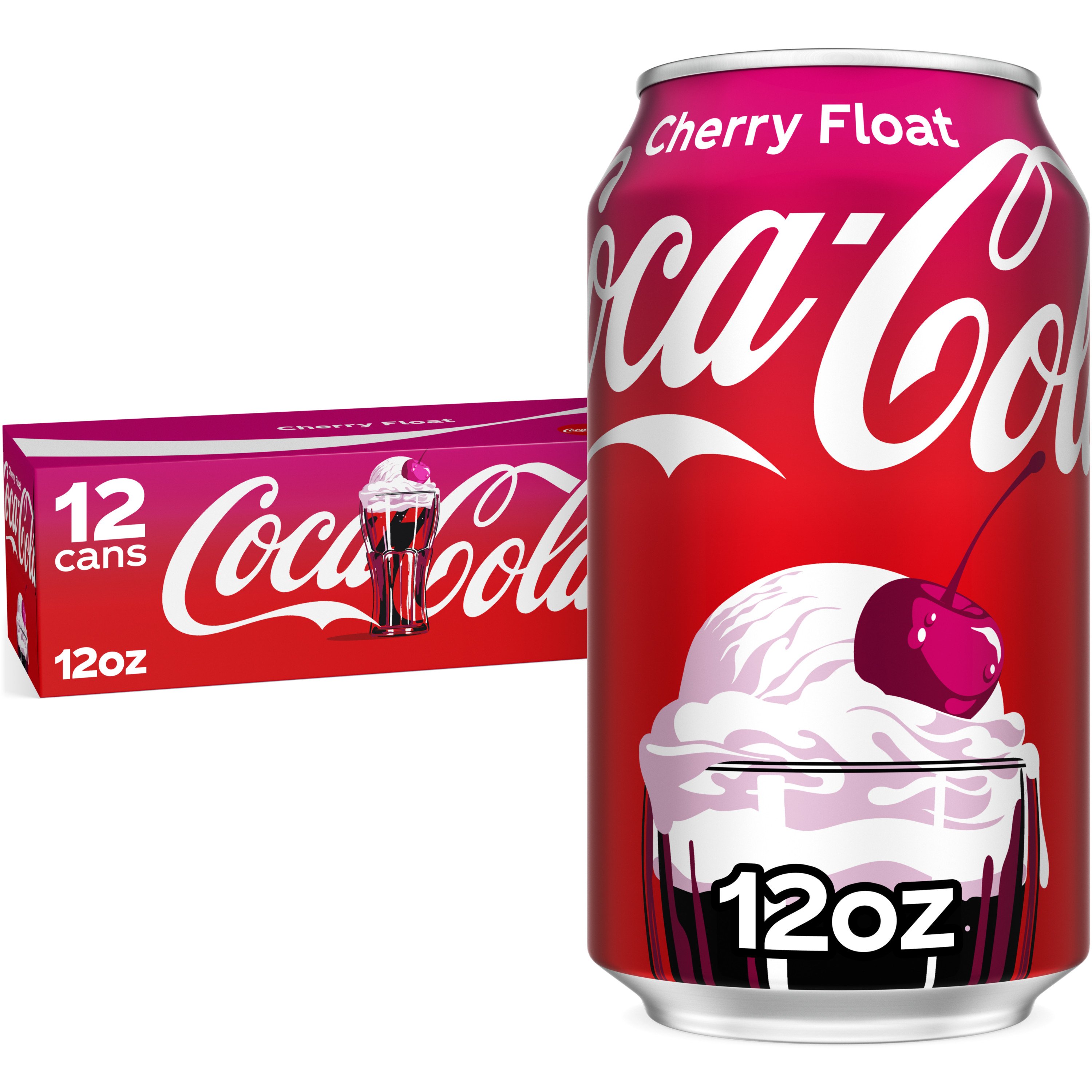 Coca-Cola Cherry Float Soda Soft Drink Fridge Pack 12 pk Cans
