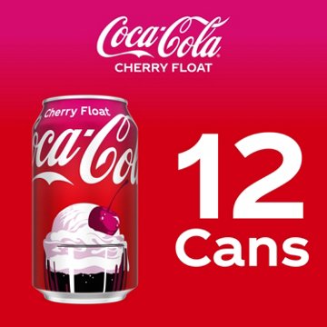 Coca-Cola Cherry Float Soda Soft Drink Fridge Pack 12 pk Cans