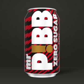 Mr Pibb Zero Sugar Kickin' Cherry Soda Soft Drink Fridge Pack 12 pk Cans