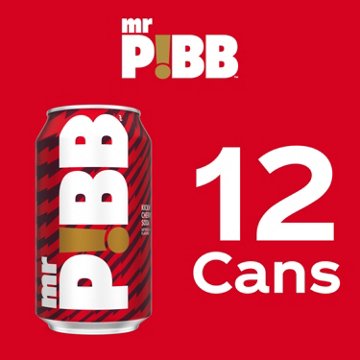 Mr Pibb Kickin' Cherry Soda Soft Drink Fridge Pack 12 pk Cans