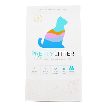 PrettyLitter Health Monitoring Cat Litter - Unscented, 8 lb