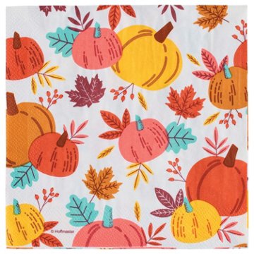 Destination Holiday Lunch Paper Napkins - Pumpkin Print, 16 ct