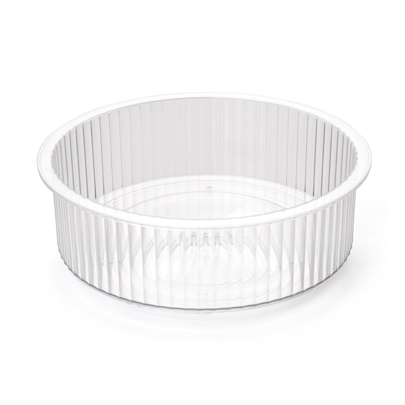 Smart Design 10" Clear Ribbed Lazy Susan Turntable; image 1 of 7