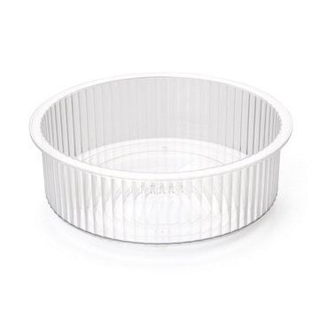 Smart Design 10" Clear Ribbed Lazy Susan Turntable