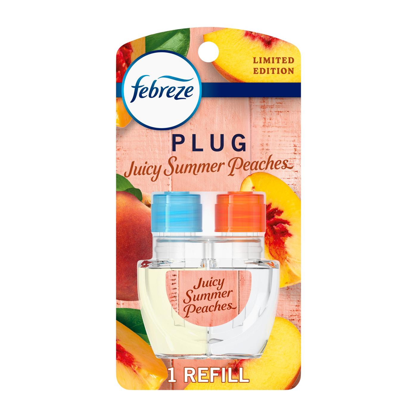 Febreze Plug Scented Oil Refill - Limited Edition Juicy Summer Peaches; image 1 of 4