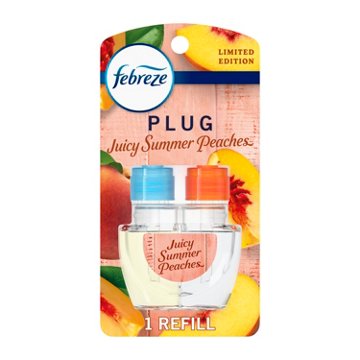 Febreze Plug Scented Oil Refill - Limited Edition Juicy Summer Peaches, 0.87 oz