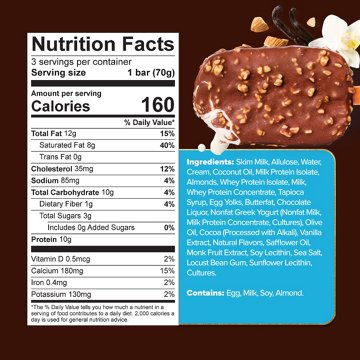 'ndulge Vanilla Almond High-Protein Ice Cream Bars