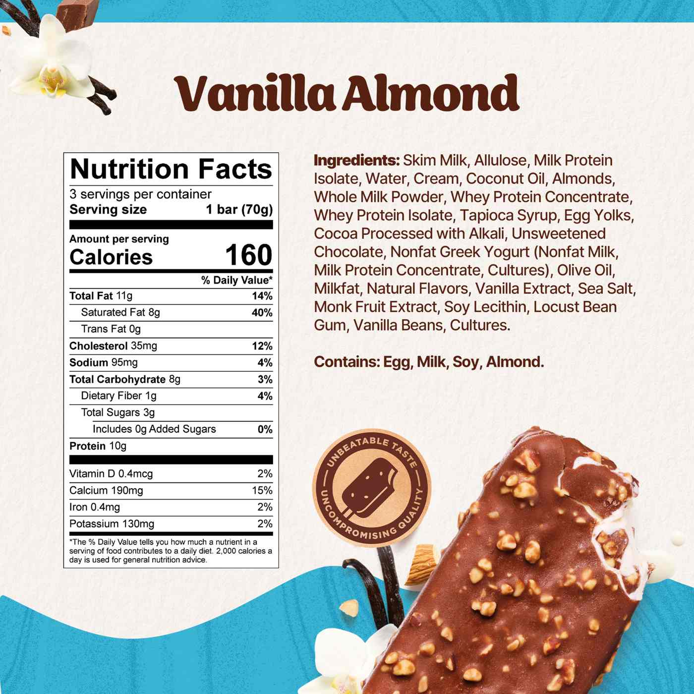 'ndulge Vanilla Almond High Protein Dessert Bars; image 4 of 6