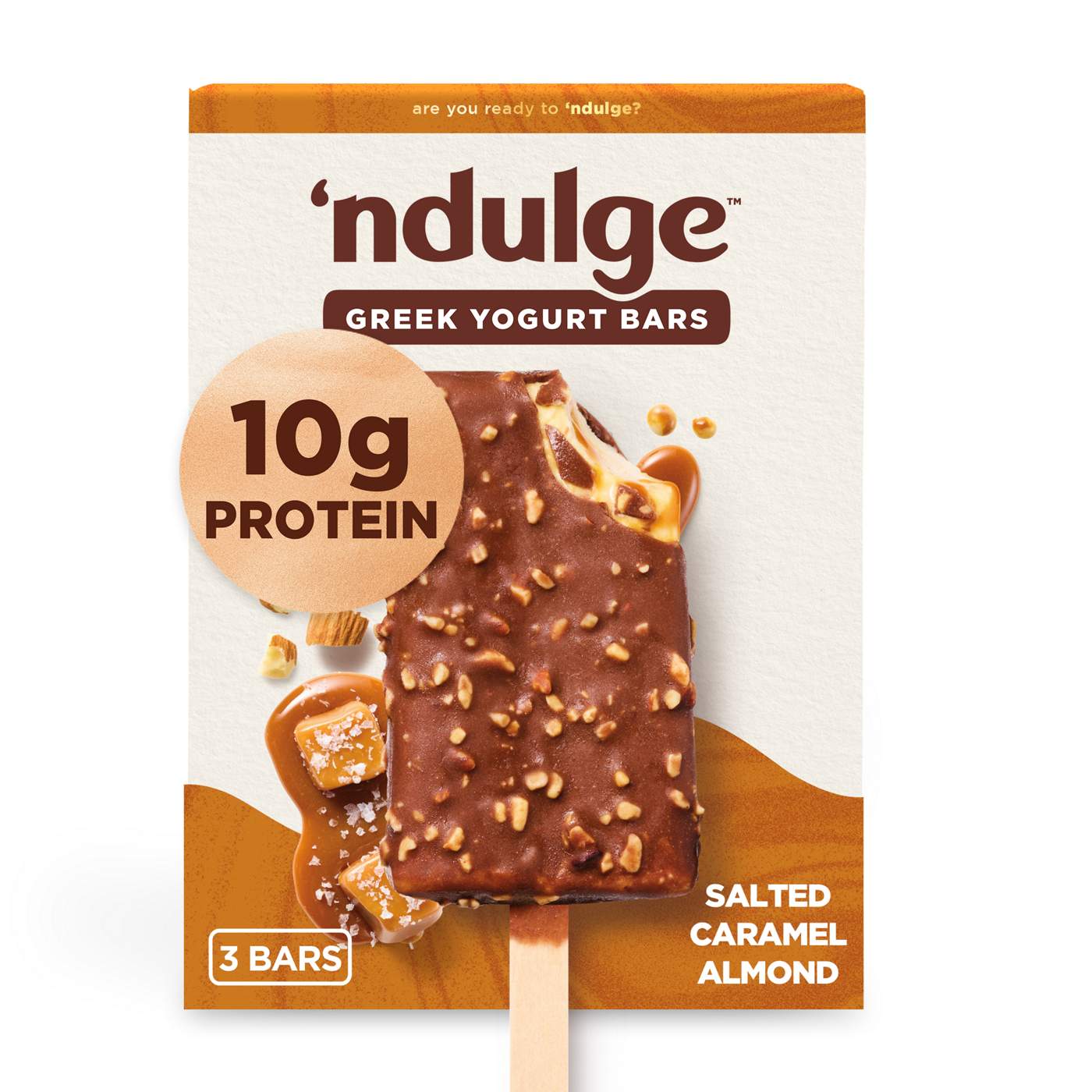'ndulge Salted Caramel Almond High Protein Dessert Bars; image 1 of 5