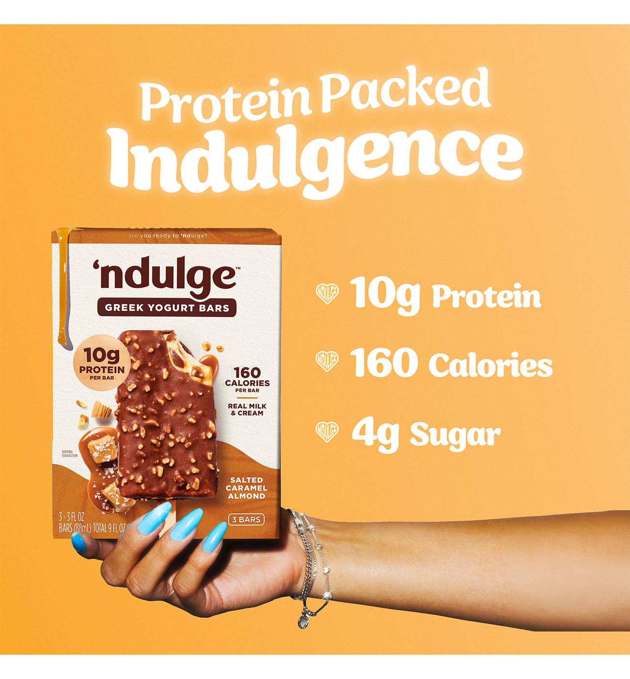 'ndulge Salted Caramel Almond High Protein Dessert Bars; image 4 of 5