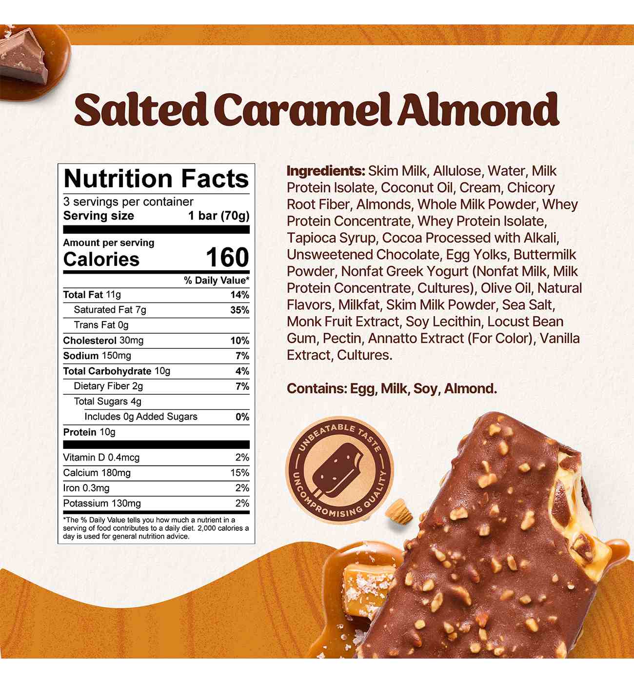 'ndulge Salted Caramel Almond High Protein Dessert Bars; image 5 of 5