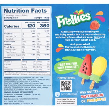 Frollies Strawberry Fruity Ice Pops