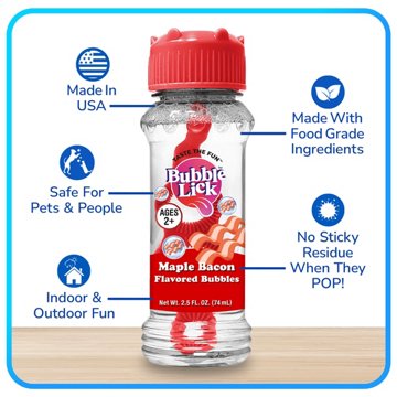 Bubble Lick Maple Bacon Flavored Bubbles, 2.5 oz