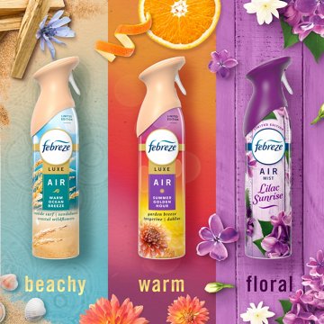 Febreze Luxe Air Mist Freshener Odor Fighting Room Spray Variety Pack