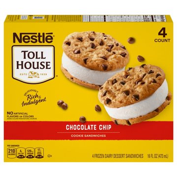 Nestle Toll House Chocolate Chip Cookie Sandwiches, 4 ct