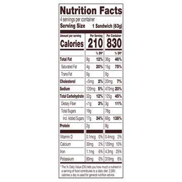 Nestle Toll House Chocolate Chip Cookie Sandwiches, 4 ct