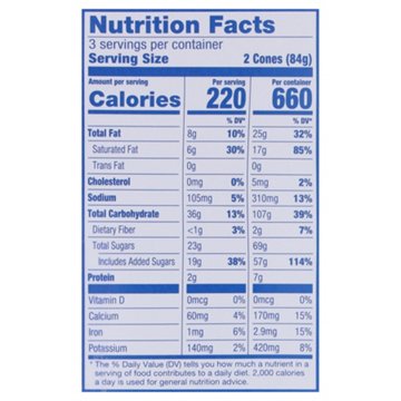 OREO Mini Dairy Dessert Cones, 6 ct