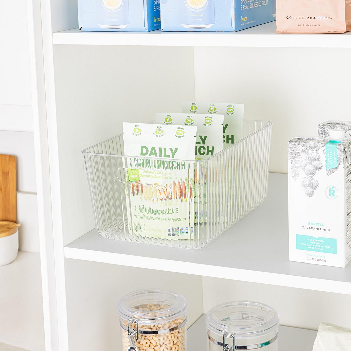 Smart Design 10" x 14" Extra Large Clear Storage Bin; image 2 of 7