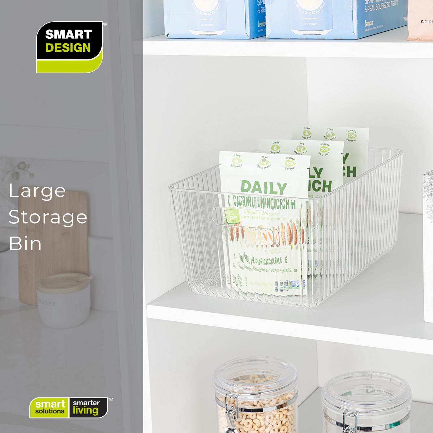 Smart Design 10" x 14" Extra Large Clear Storage Bin; image 5 of 7