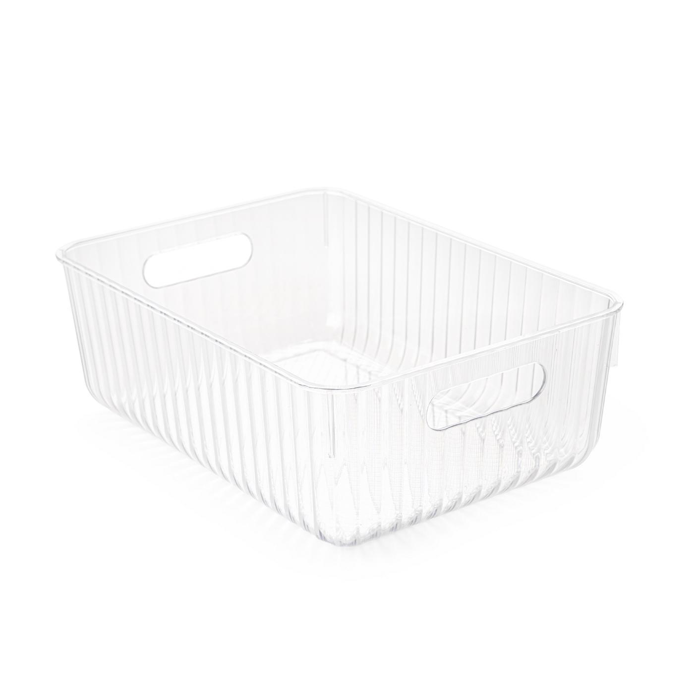 Smart Design 8" x 12" Medium Clear Basket; image 1 of 7