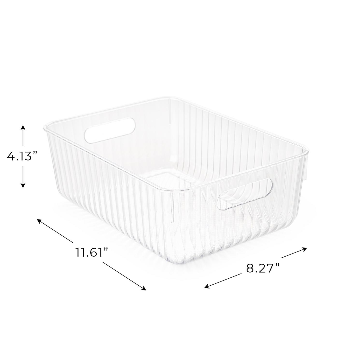 Smart Design 8" x 12" Medium Clear Basket; image 7 of 7
