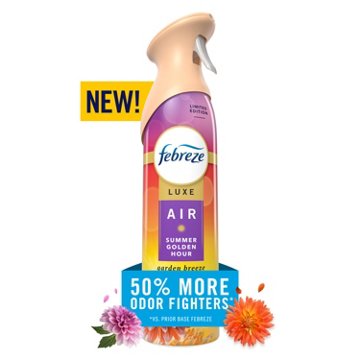 Febreze Luxe Air Freshener Odor Fighting Room Spray - Summer Golden Hour Scent