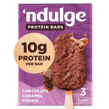 'ndulge Chocolate Caramel Cookie High-Protein Ice Cream Bars