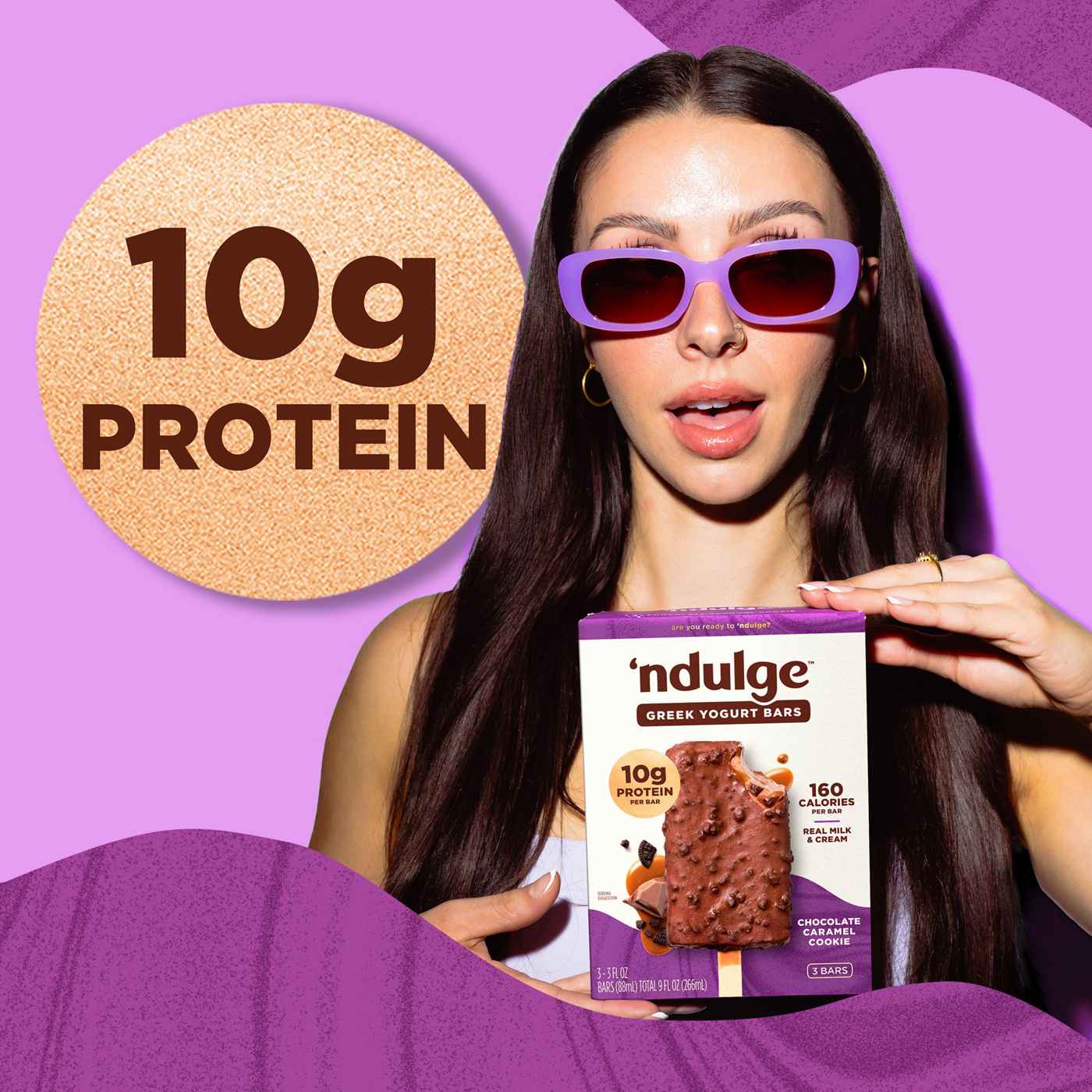 'ndulge Chocolate Caramel Cookie High Protein Dessert Bars; image 2 of 6