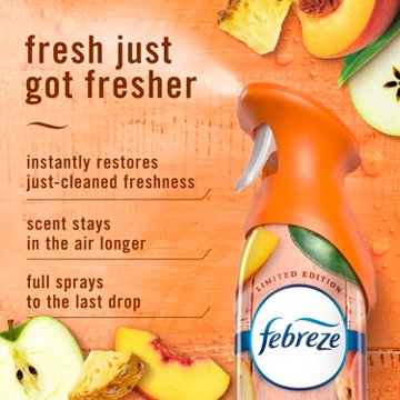 Febreze Air Mist Freshener Odor Fighting Room Spray Value Pack - Juicy Summer Peaches Scent