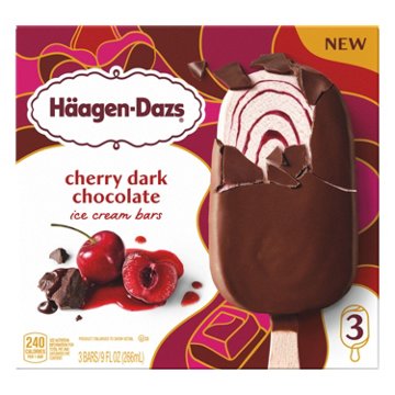 Häagen-Dazs Cherry Dark Chocolate Ice Cream Bars
