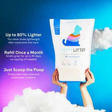 PrettyLitter Health Monitoring Cat Litter - Lotus Flower