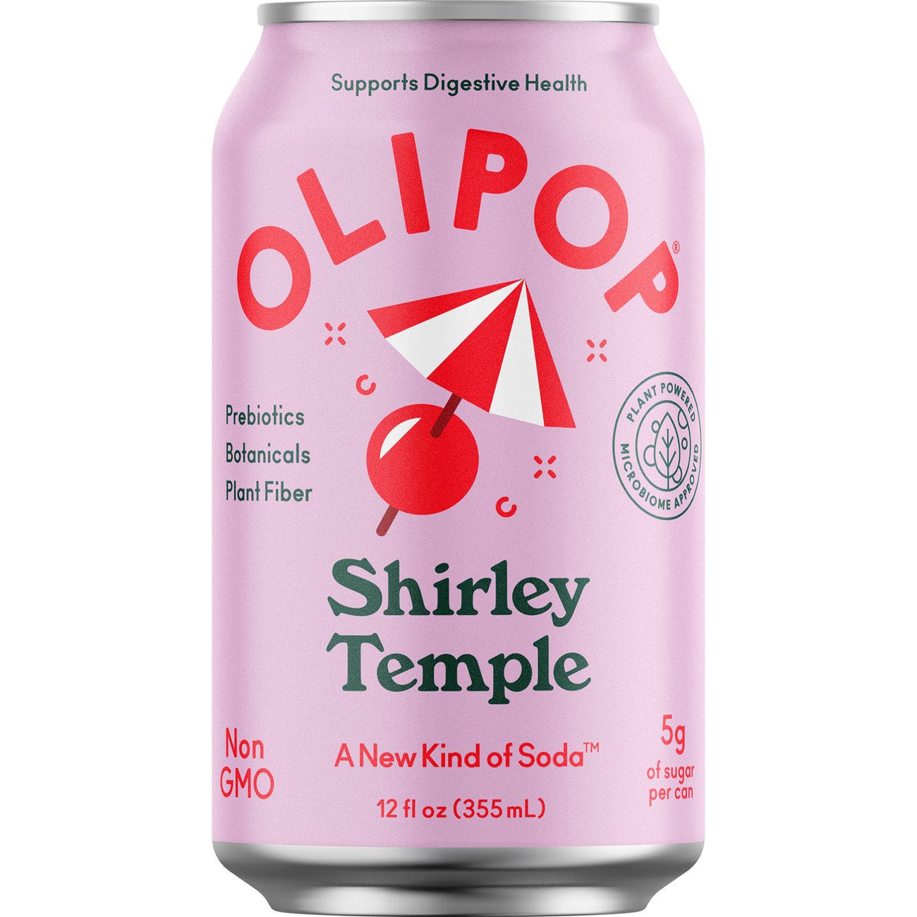 Olipop Prebiotic Soda - Shirley Temple - Keep Chilled, 12 oz