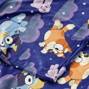 Bluey Dreamland Fantasy Hugger Pillow & Silk Touch Throw Blanket Set, 2 pc