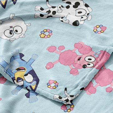 Bluey School Buddies Hugger Pillow & Silk Touch Throw Blanket Set, 2 pc