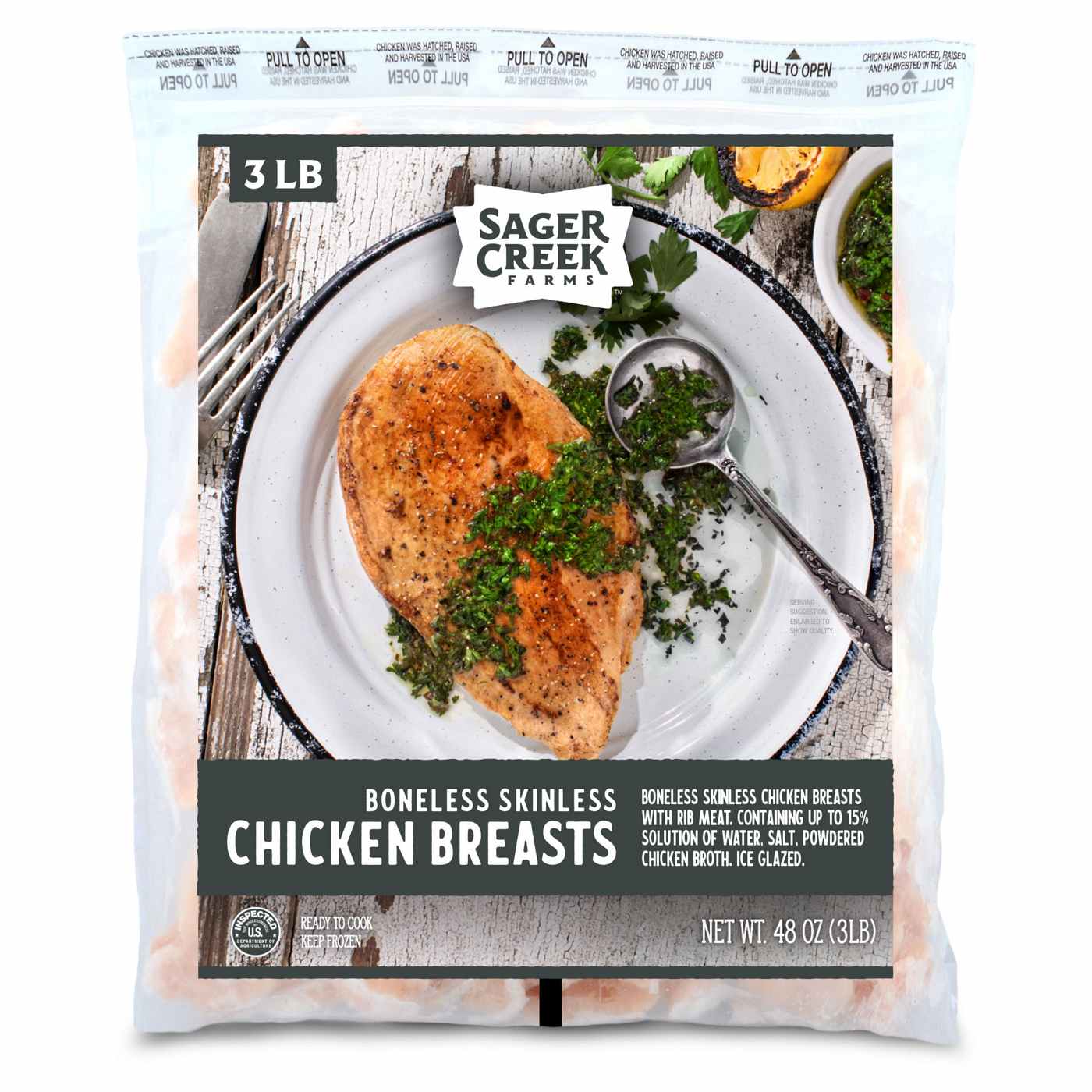 Sager Creek Farms Boneless Skinless Chicken Breasts; image 1 of 4