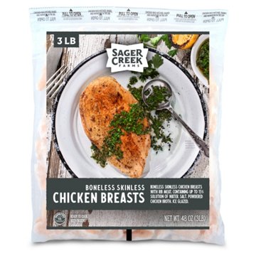 Sager Creek Farms Boneless Skinless Chicken Breasts, 48 oz