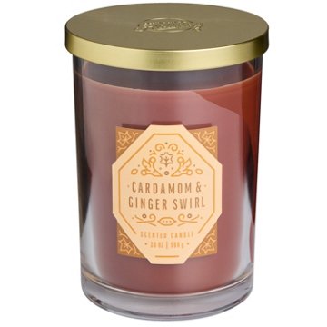 Destination Holiday Cardamom &  Ginger Swirl 2 Wick Jar Candle, 20 oz