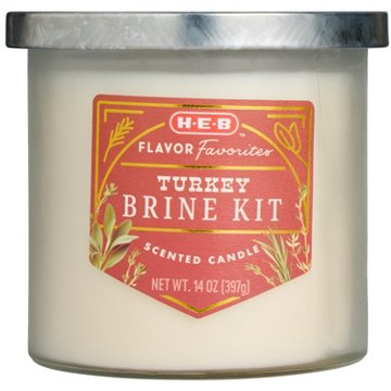 H-E-B Flavor Favorites Turkey Brine Kit Jar Candle