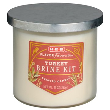 H-E-B Flavor Favorites Turkey Brine Kit Jar Candle