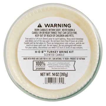 H-E-B Flavor Favorites Turkey Brine Kit Jar Candle