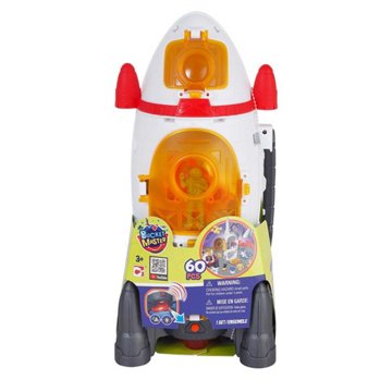 Bucket Master Lights & Sounds Rocket Playset, 60 pc
