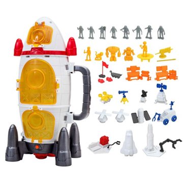 Bucket Master Lights & Sounds Rocket Playset, 60 pc