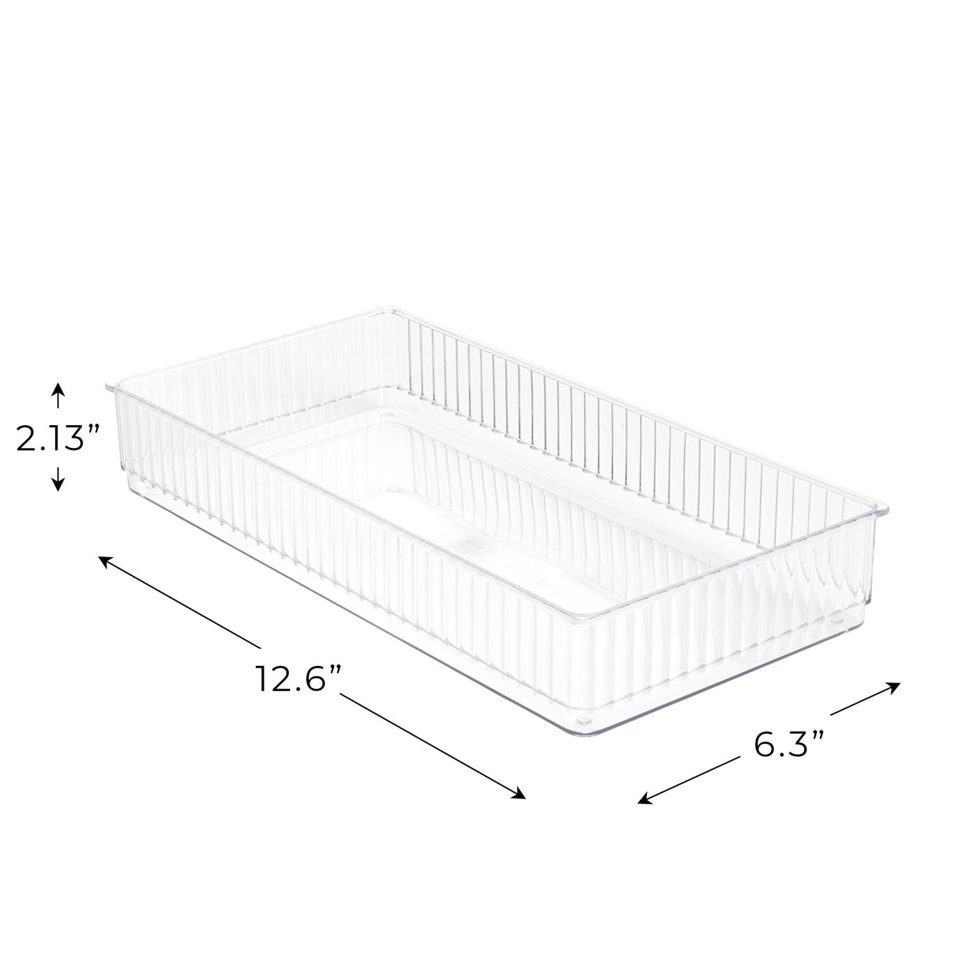 Smart Design 6" x 12" Clear Drawer Organizers; image 3 of 6