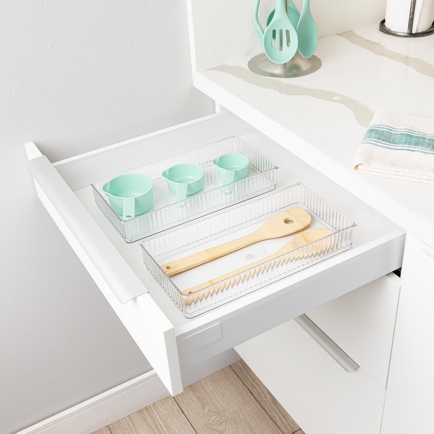 Smart Design 6" x 12" Clear Drawer Organizers; image 6 of 6