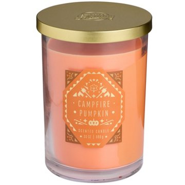 Destination Holiday Campfire Pumpkin Scented 2 Wick Jar Candle