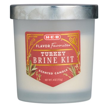 H-E-B Flavor Favorites Turkey Brine Kit Jar Candle