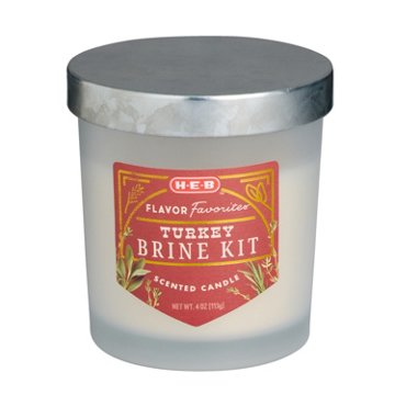 H-E-B Flavor Favorites Turkey Brine Kit Jar Candle